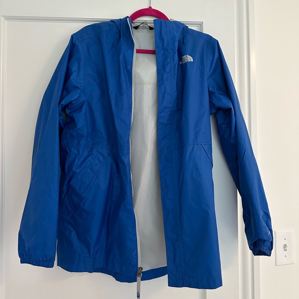 Blue Northface Rain Jacket
